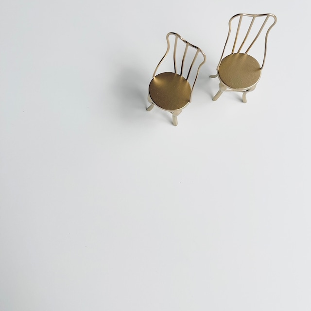 Maileg：Vintage chairs " gold "