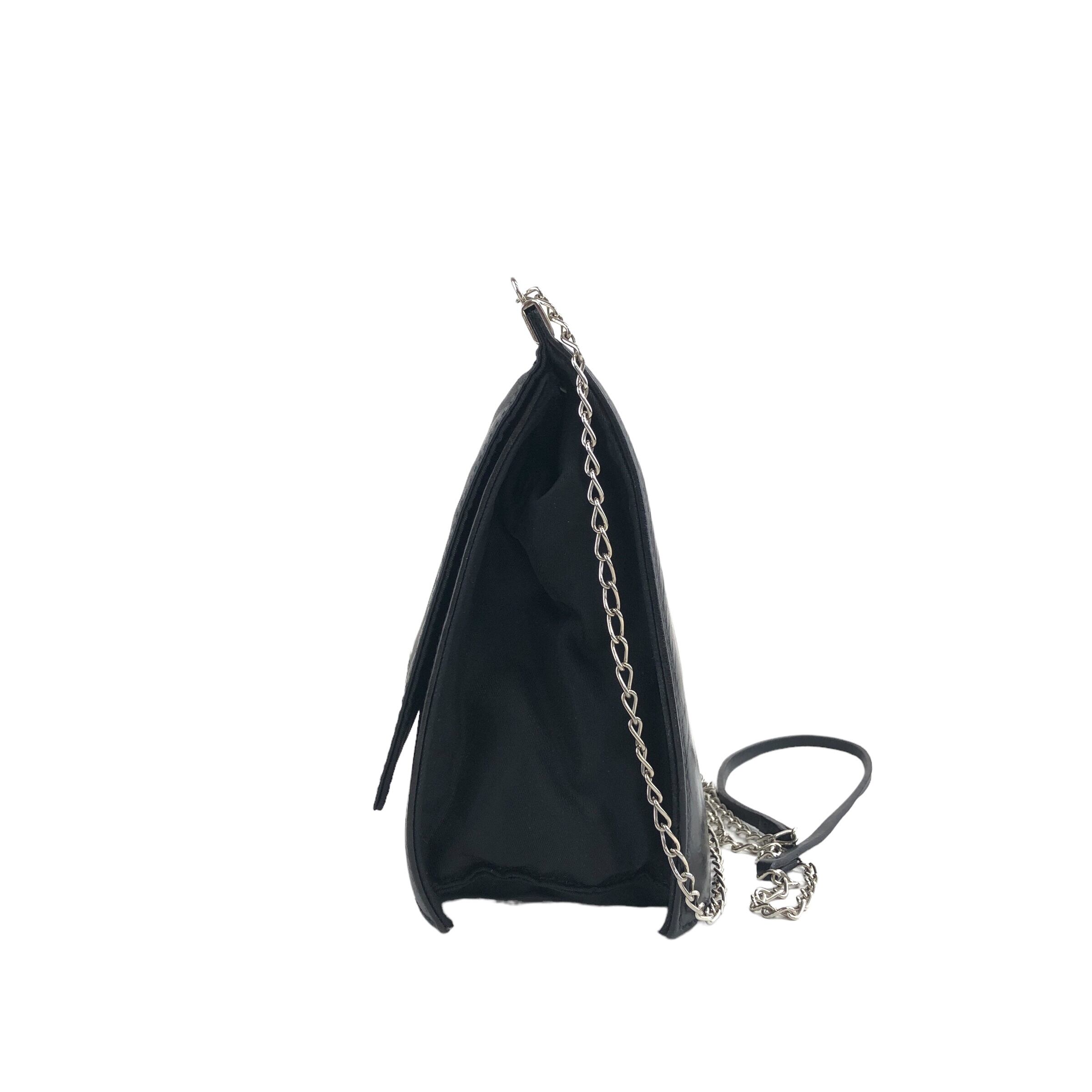 東 式部 PRADA ヴィンテージ レザーチェーンバッグ PRADA プラダ ショルダーバッグ ブラック ロゴ レザー チェーン