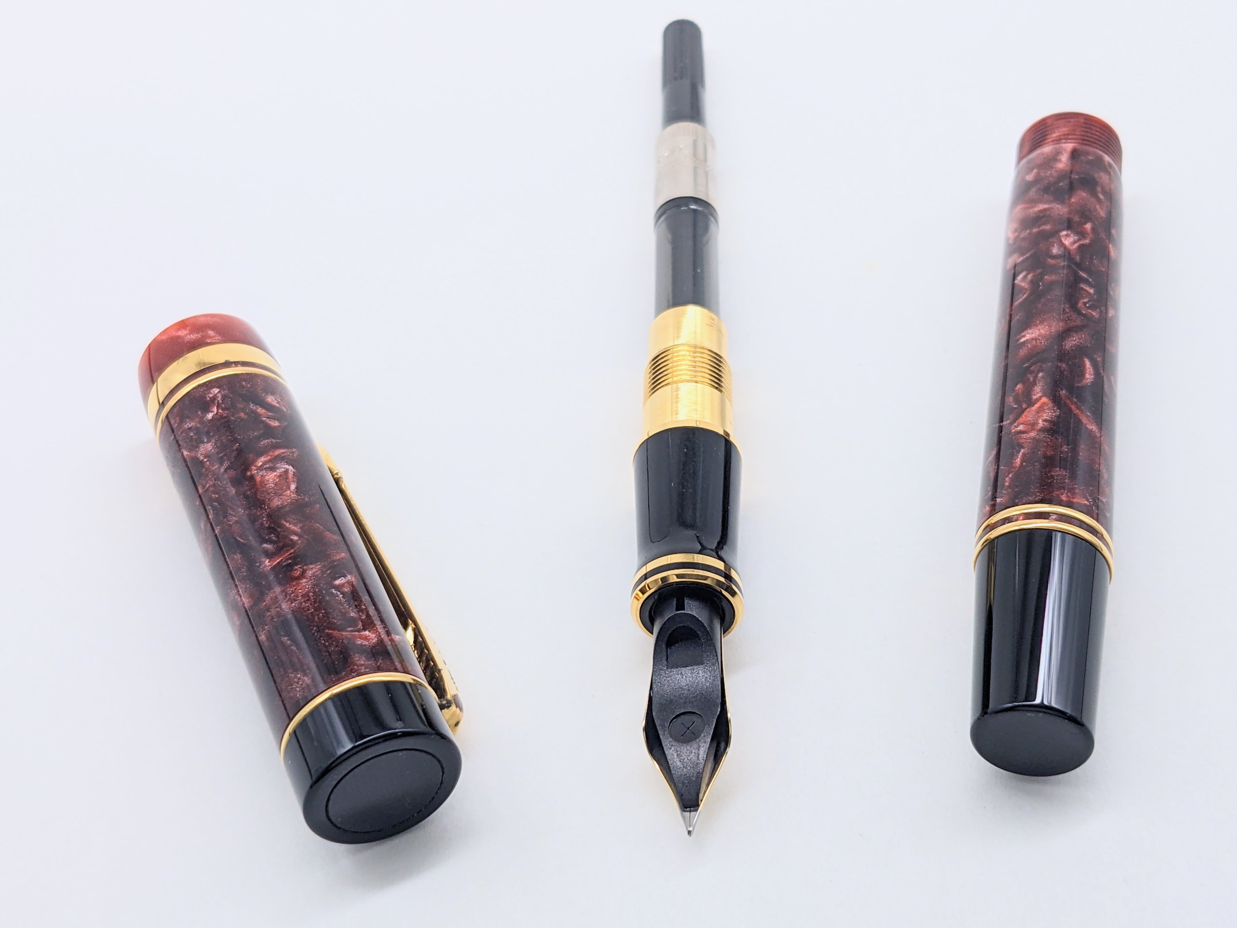 90s パーカー デュオフォールド センテニアル マーブルレッド PARKER