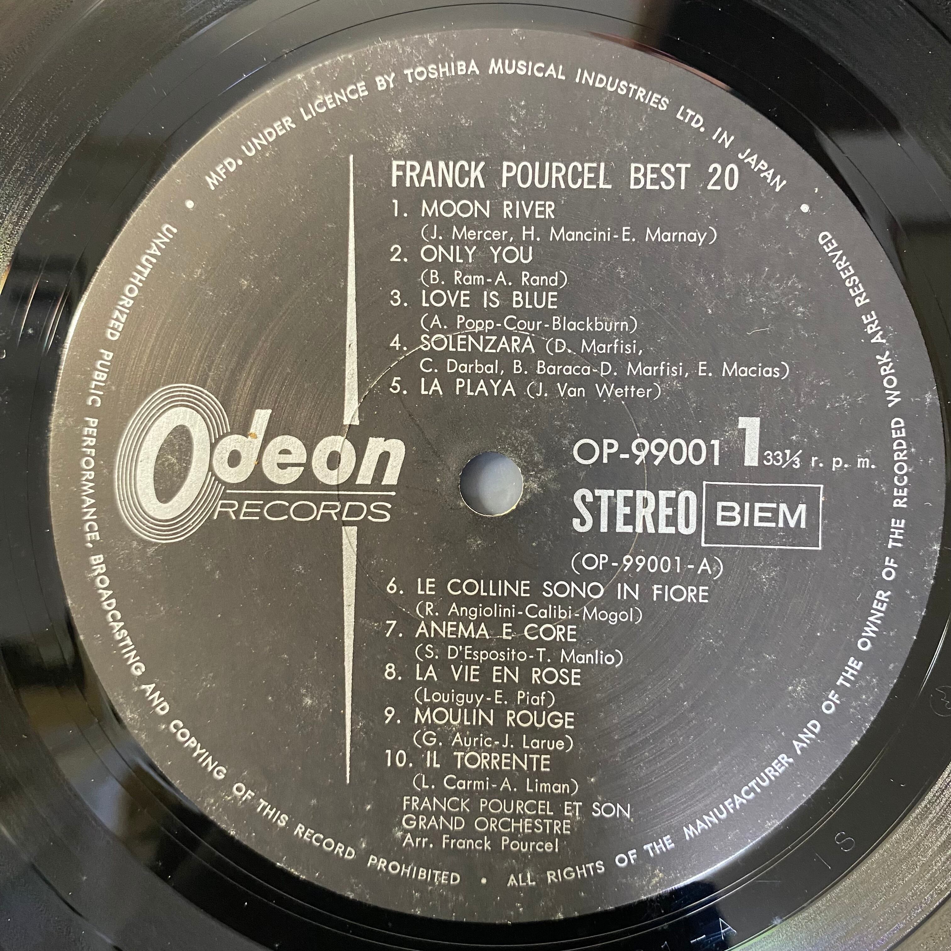 フランク・プゥルセル / Best 20 | 中古レコード通販 エバープレイ