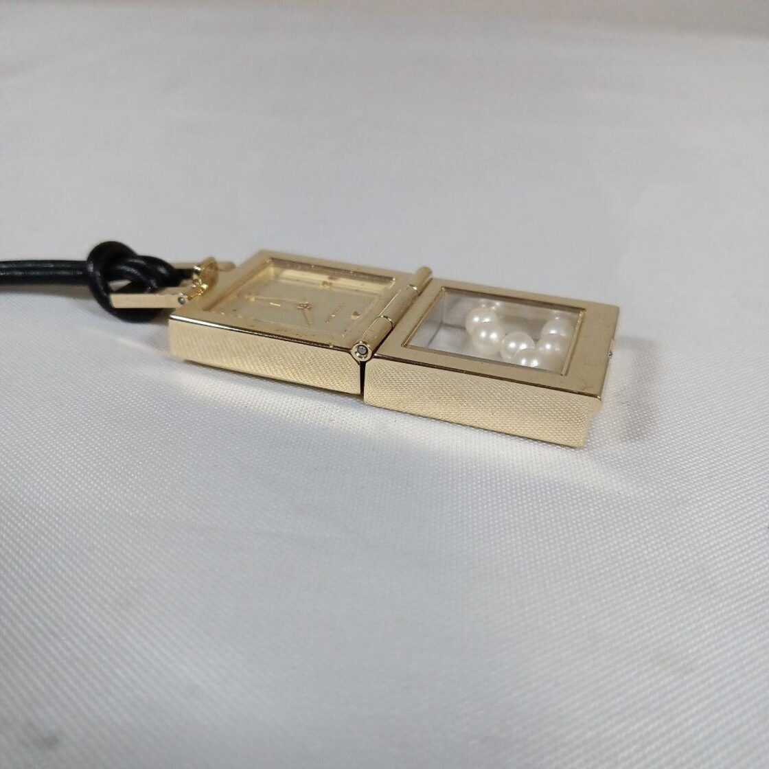 197超美品 ミキモト ペンダントウォッチ 時計 ゴールド パール 本真珠 
