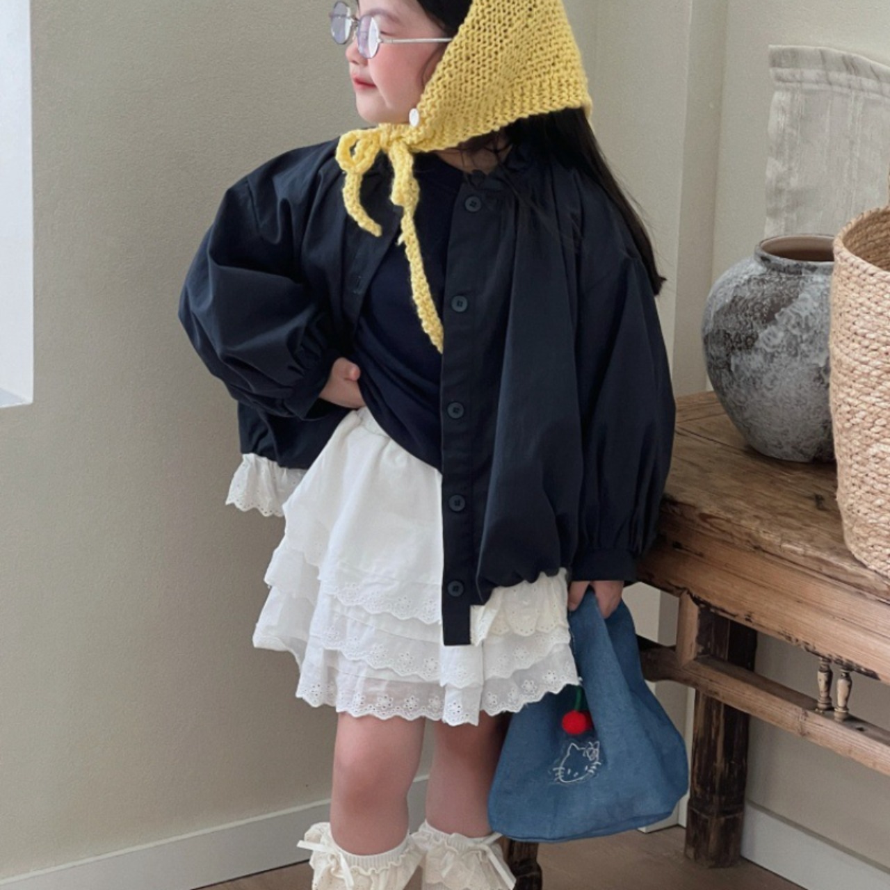 秋サイドリボントレーナーORレースショートパンツ