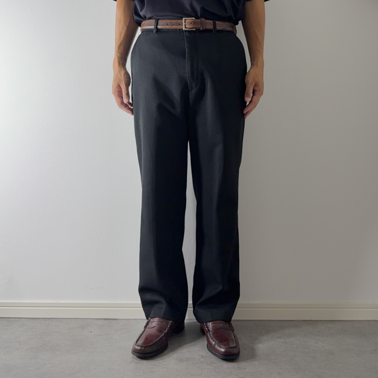 00s Levi's ACTION SLACKS BLACK [W33L28相当] 古着 - 12