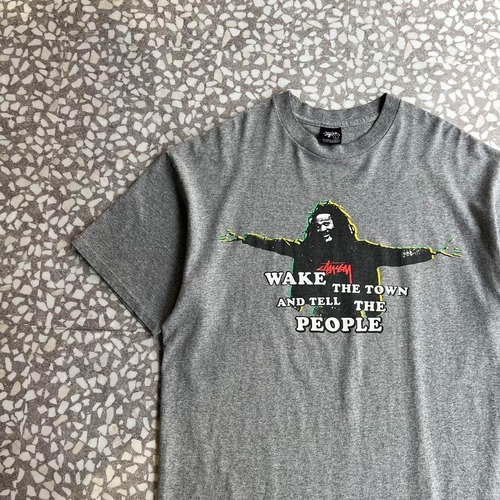 STUSSY / 00's Laster print T-shirt size L