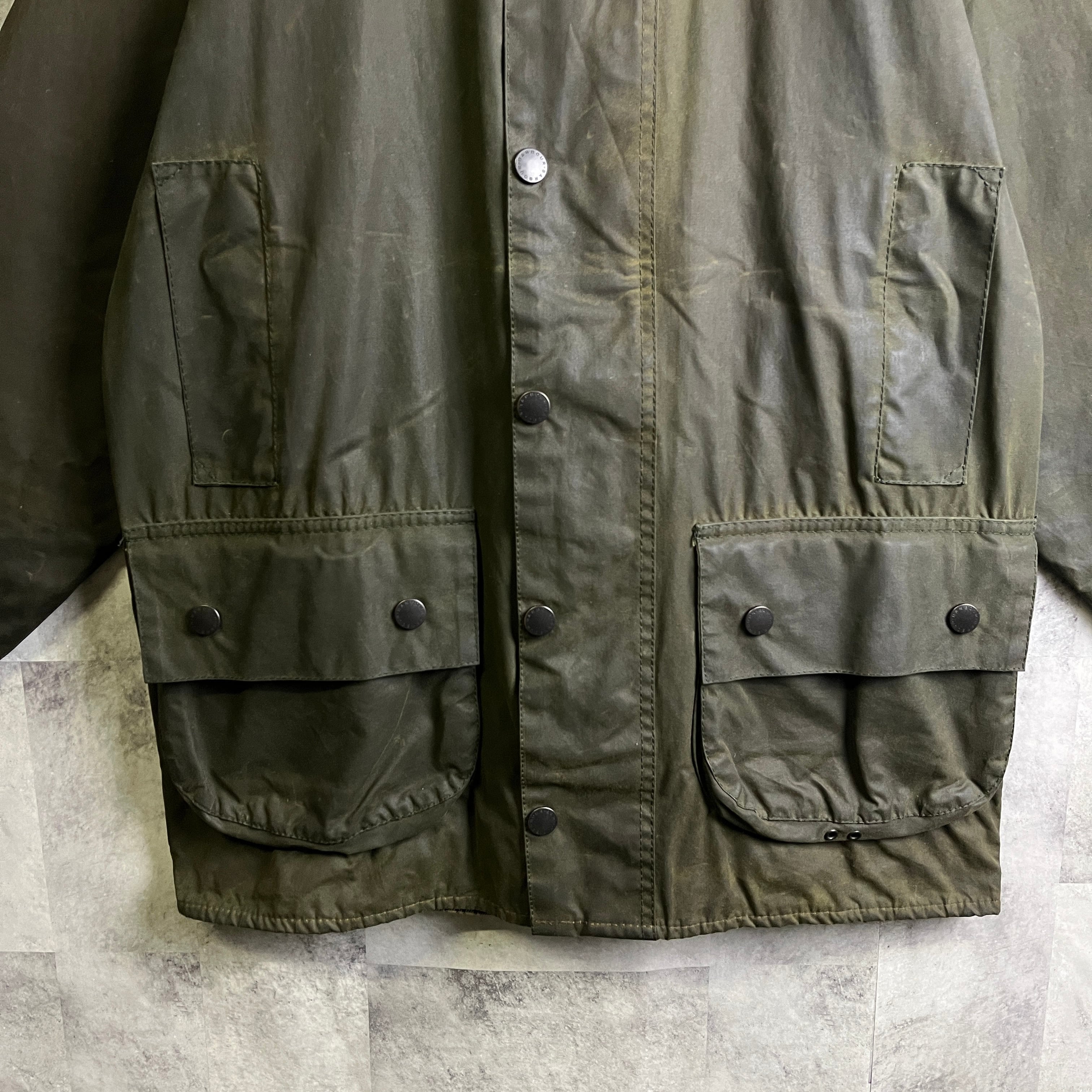 英国製 Barbour バブアー オイルドジャケット BEAUFORT セージ 36 