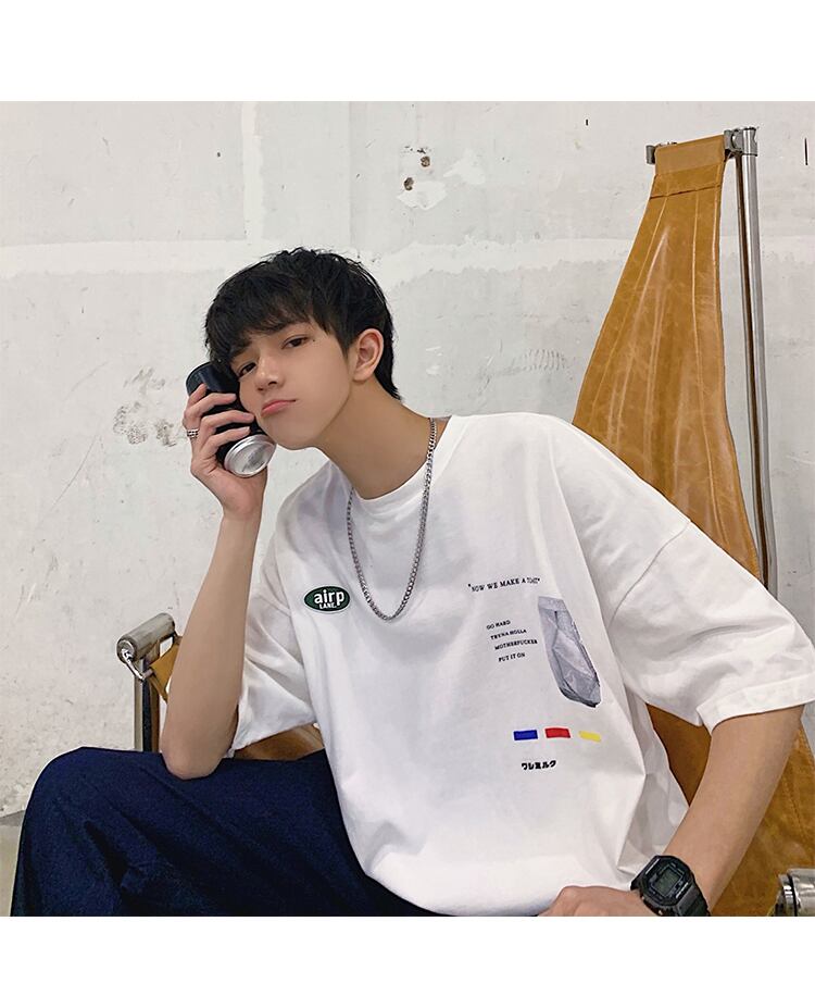 全3色 Tシャツ カットソー プリント カジュアル おしゃれ