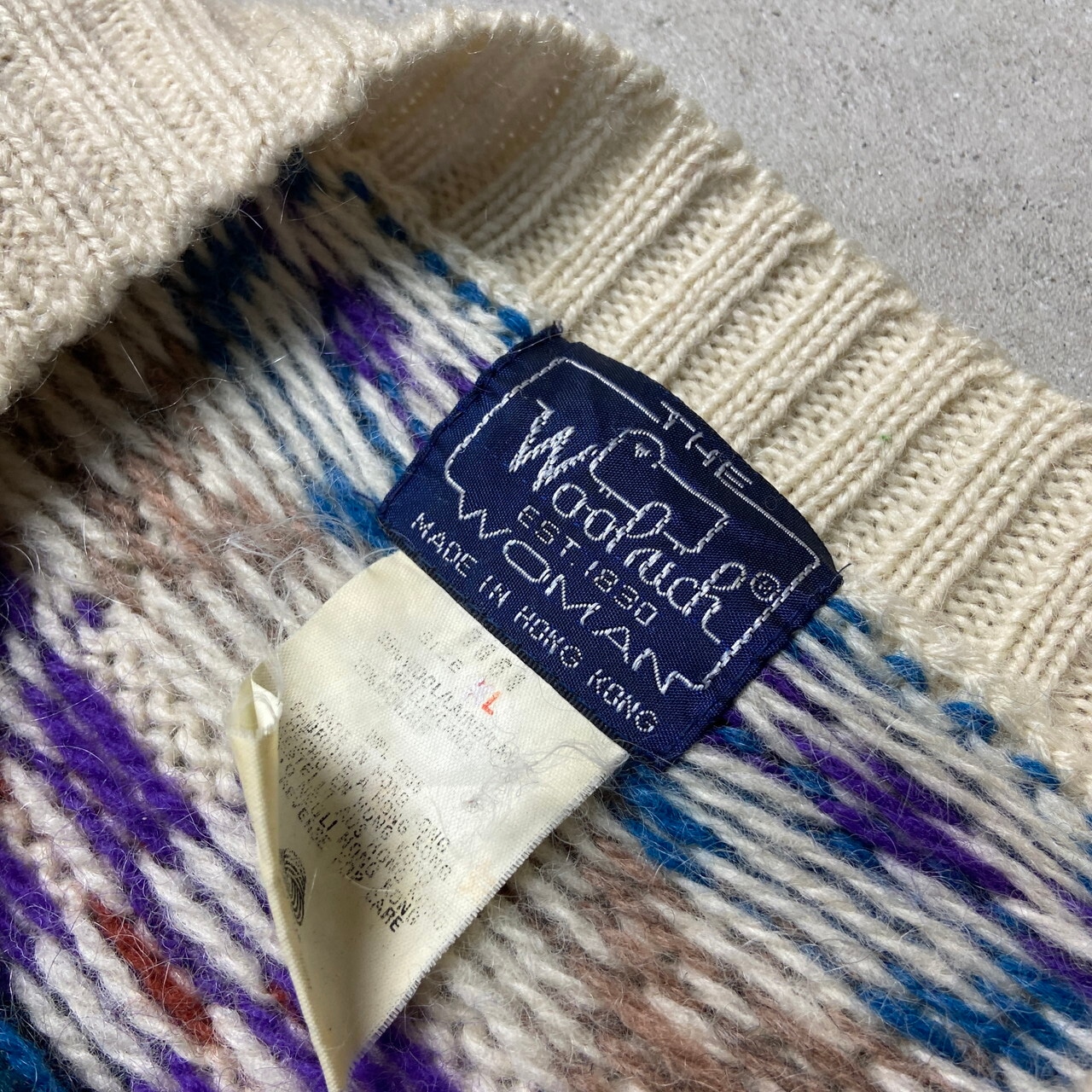 80年代 Woolrich ウールリッチ ウールニットセーター モヘア混 