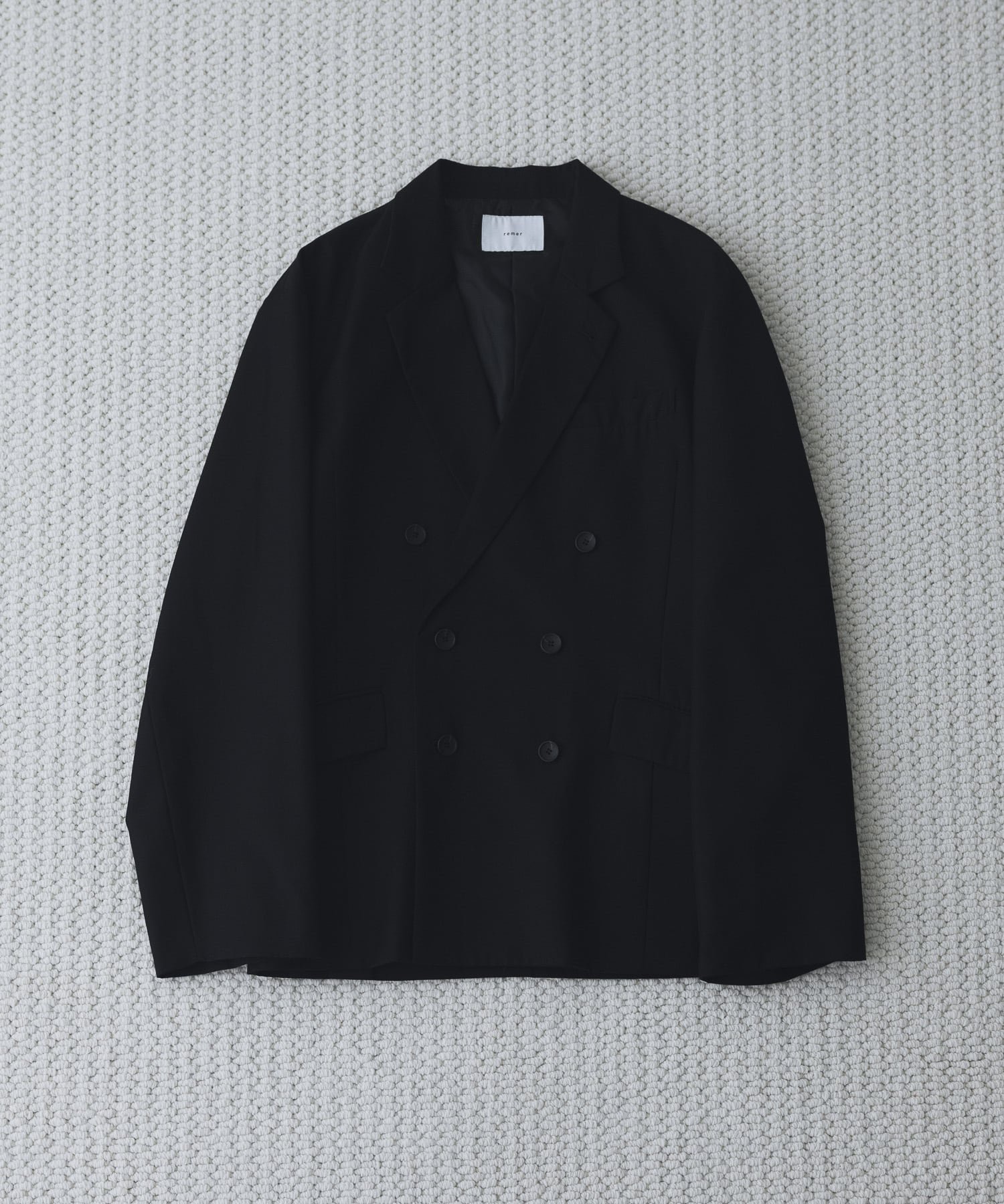 26新作セットアップremer CLASSIC TR WOOL TAILORED CLASSIC TR WOOL TAILORED JACKET【セットアップ対応】/ black | remer