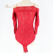 社交ダンス 衣装 Chacott チャコット レオタード バレエ 赤 レース パーティ 発表会 練習着 かわいい 上品 レッド系 バレエ衣装 社交ダンス用レオタード パーティードレス ダンス発表会用 衣装レースデザイン おしゃれ レディース コスチューム