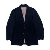 vintage MENS BIGI メンズビギ コーデュロイ 段返3B テーラードジャケット S/ネイビー 濃紺
