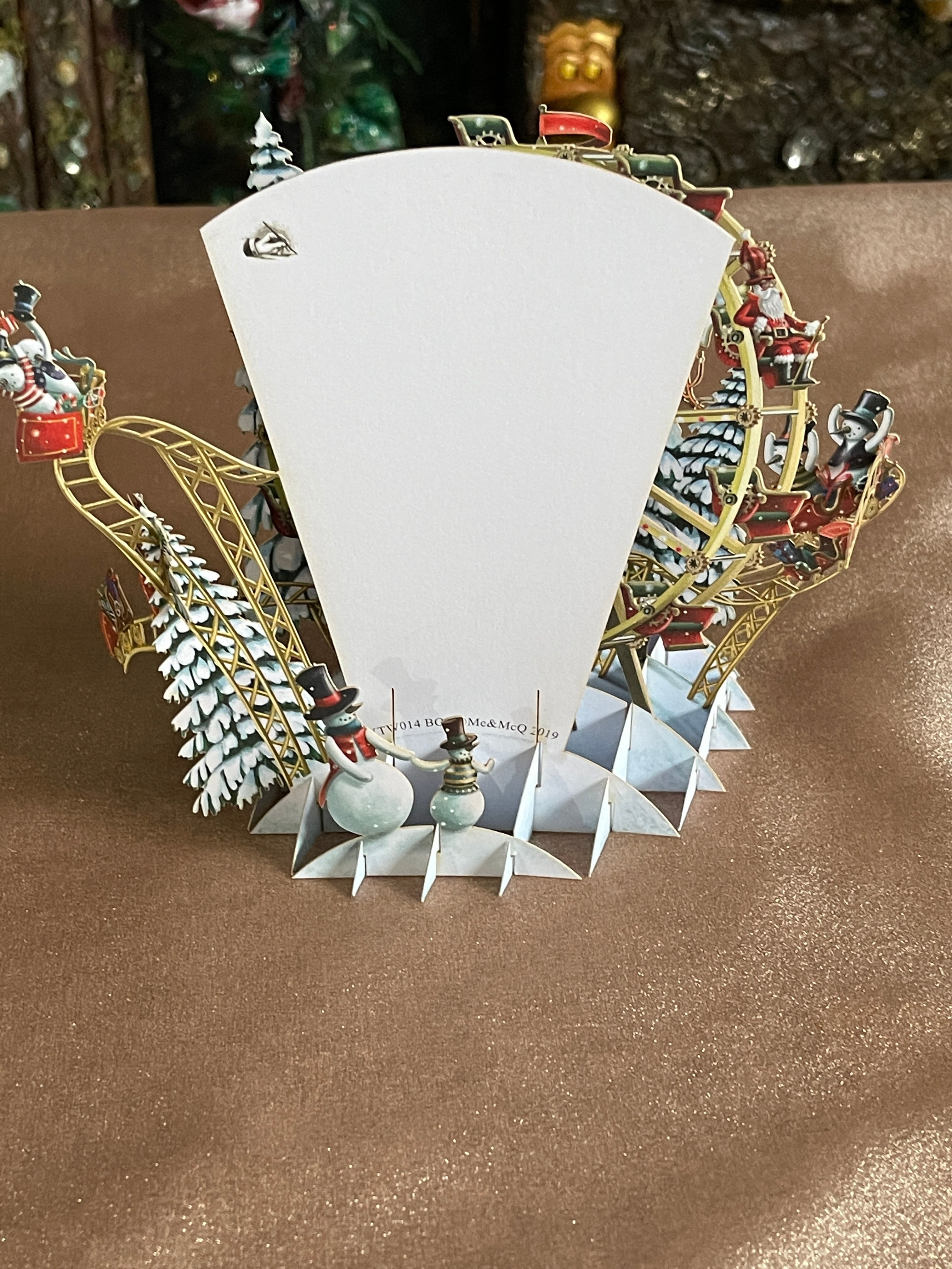 ◇me&mcq◇クリスマス◇立体カード◇メリーゴーランド◇ 3D