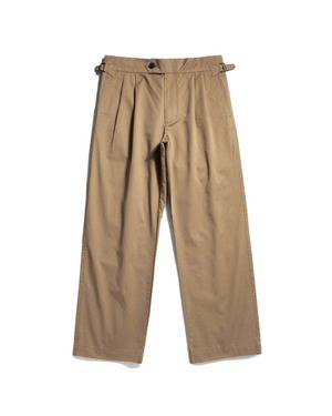 [EASTLOGUE] TWO PLEATS COMFORT PANTS / KHAKI 正規品 韓国ブランド 韓国ファッション 韓国代行 イーストローグ 日本 店舗