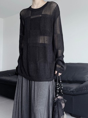 Sheer&slim square knit [T2508]