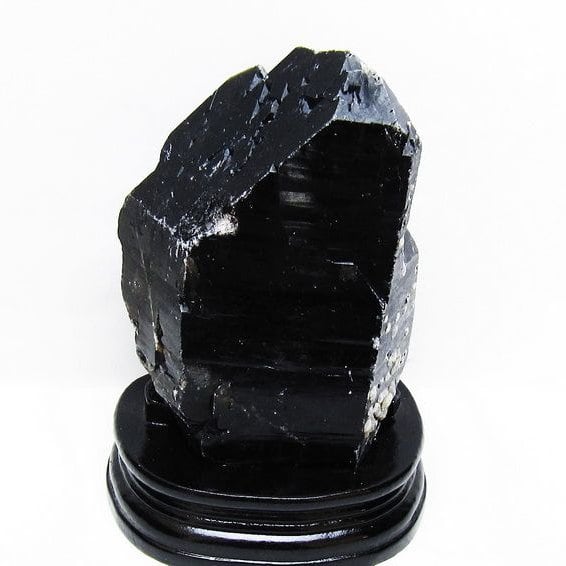 1.7Kg 黒水晶 原石 モリオン 原石 山東省産 台座付属 一点物 181-4536