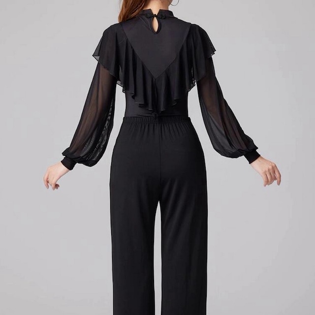 フリルシフォン・エレガントダンストップス ds0916