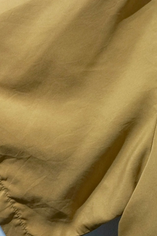 polyester s/s zip shirt