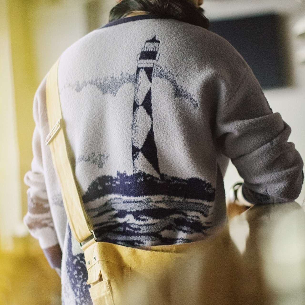Lighthouse Pattern Crewneck Sweater / ライトハウス パターン クルーネック セーター