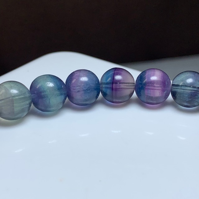 6.透明度高☆美グラデーションフローライト・ブレスレット