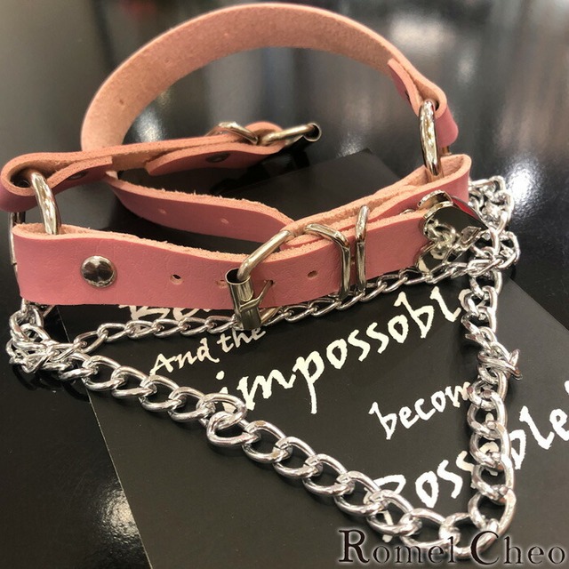 お支払い確認後日以内発送 Romelcheo ハート付きチョーカー チェーンチョーカー ネックレス チョーカーアクセサリーネックレス オシャレ 甘辛mix 可愛い パンク ゴスロリ ゴシック 病みかわ レディース モード系 ストリート 原宿系 青文字系 Romelcheo