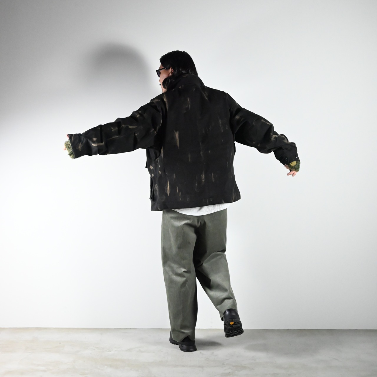 Leh / Photographer Jacketにbarbell object / leather jktコーディネート