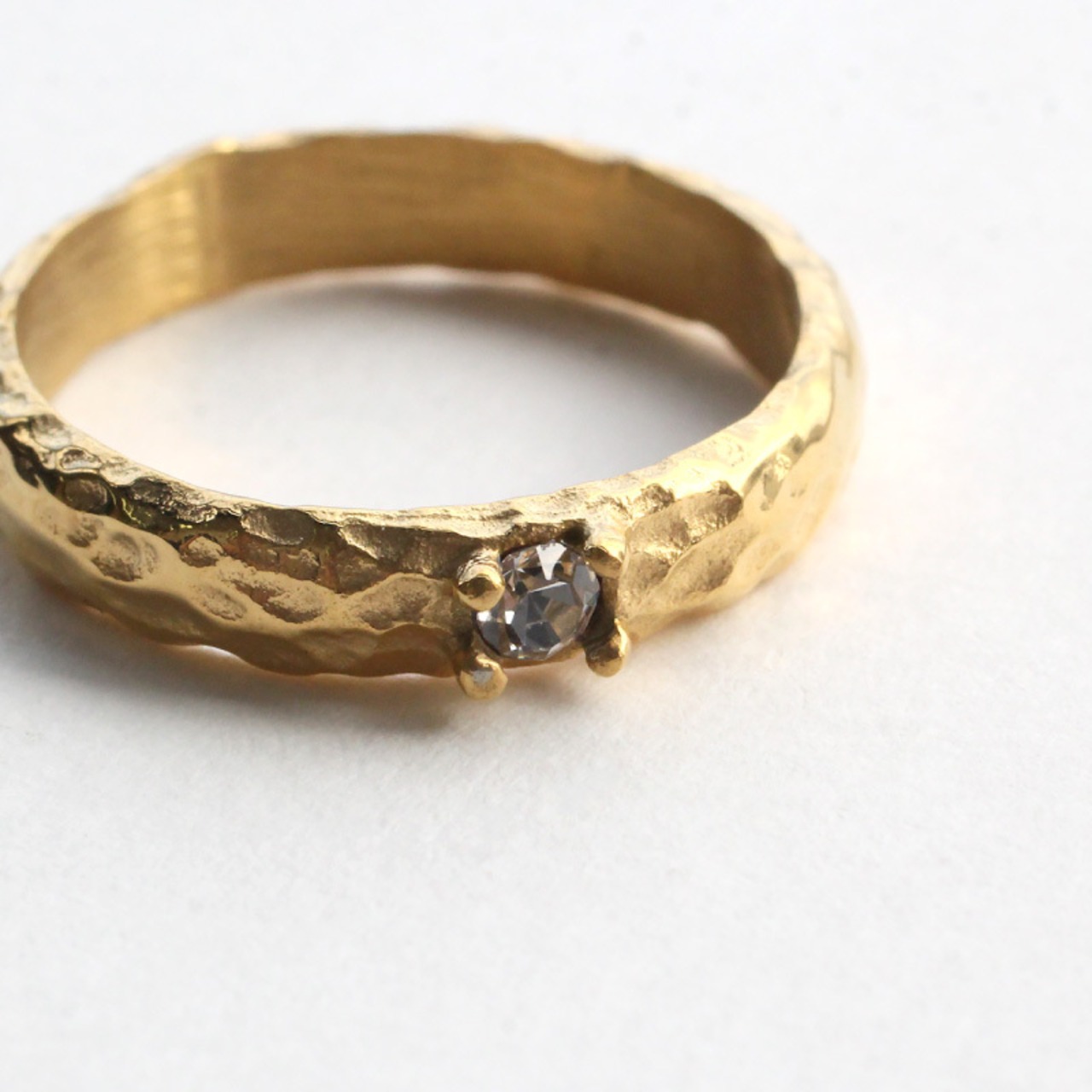 【ネコポス便】リング ヴィンテージ風ジルコニアリング 指輪 金属アレルギー ステンレス 1929