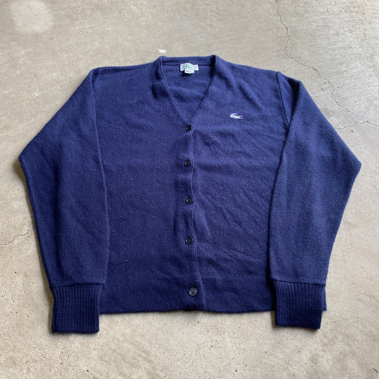 80年代 USA製 IZOD LACOSTE アイゾッド ラコステ アクリルニット 