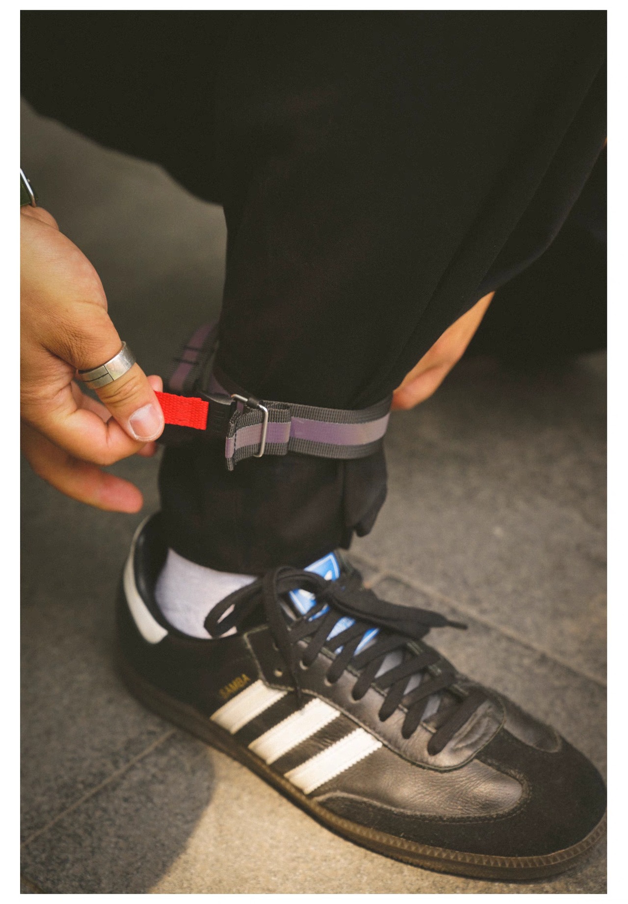 Element FIDLOCK®  リフレクターアンクルバンド ワイドパンツ 自転車 巻き込み 対策