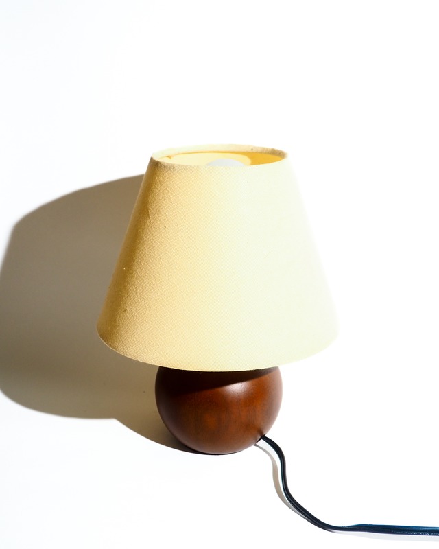 2008 Shade lamp with a wooden base