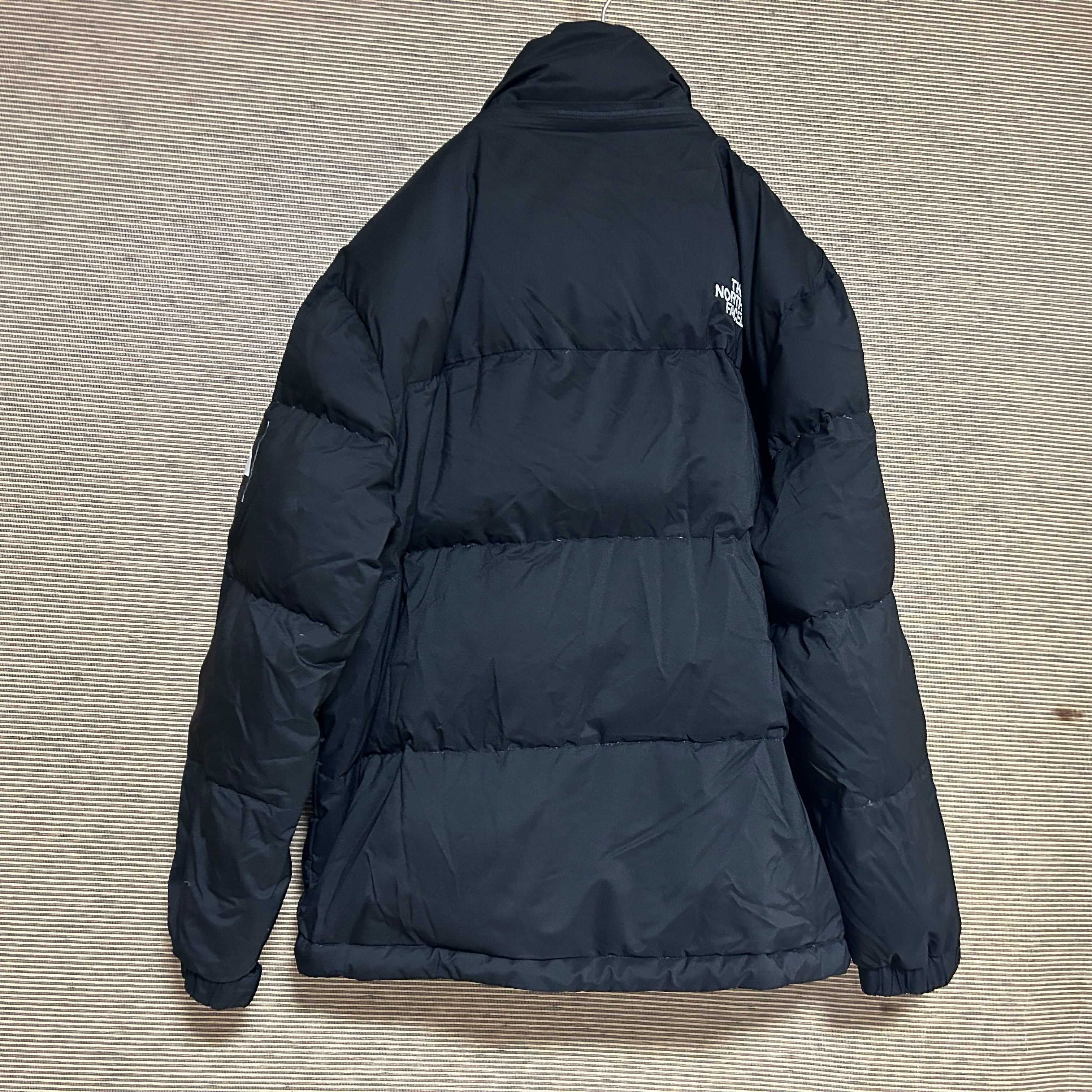 ノースフェイス ロングダウンコート Sベンチコート ブラック黒 刺繍 袖  