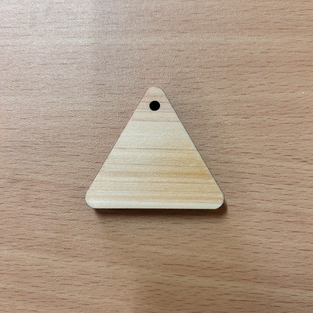 【50枚】ひのき 三角タグ 幅45mm