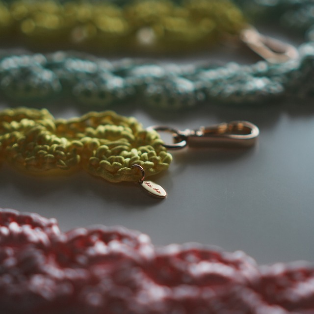 Strap for bag and phone / short / mint green