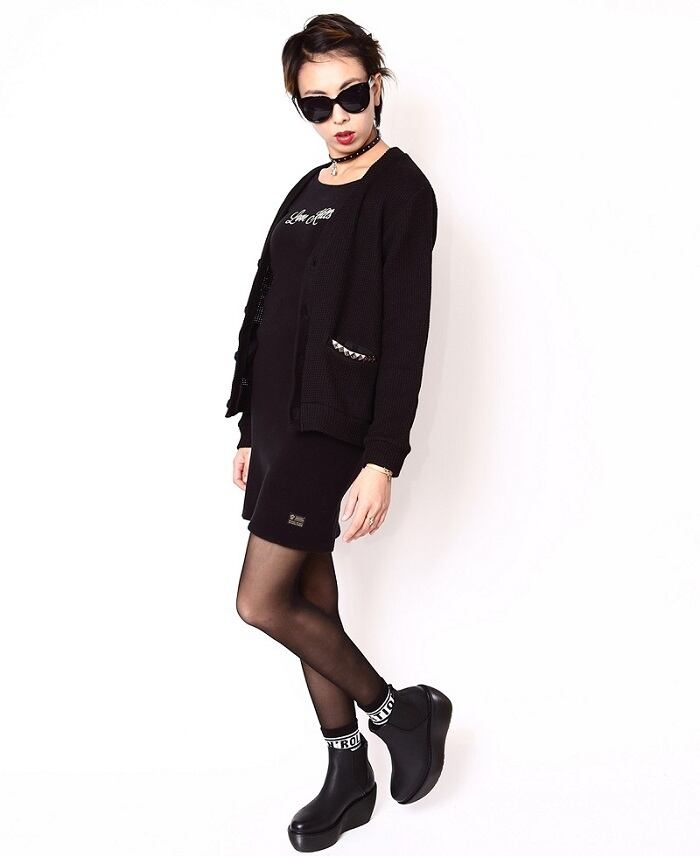 30%OFF SALE】ROYAL PUSSY / ロイヤルプッシー「BOAT NECK WOOLY DRESS ...