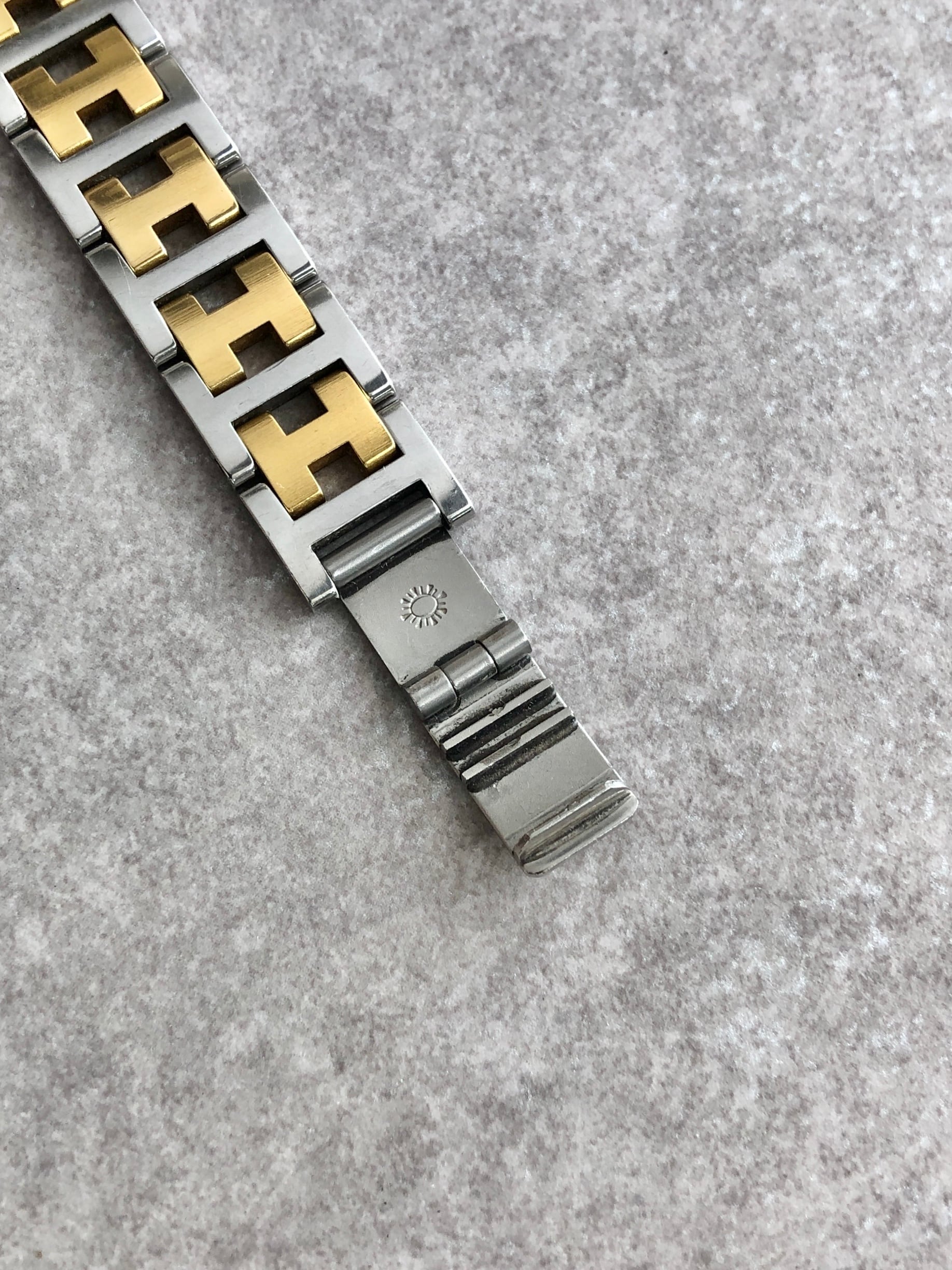 HERMES エルメス クリッパー 腕時計 シルバー ゴールド ステンレス