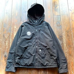 00's  Carhartt Soft Shell ACTIVE Jacket 〝act local34〟Embroidery 〈BLACK〉 / Size LARGE - REGULAR