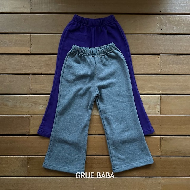 【取寄】grue baba|solid bootcut pants|ソリッドブーツカットパンツ|S-JL|kids&jr|26 autumn