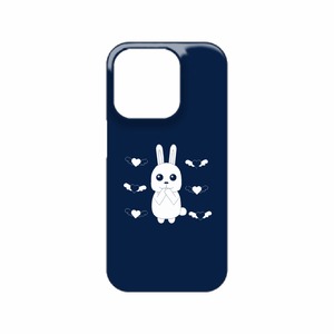 うさぎのラブレター2[ミッドナイトブルー]　(iPhone 15 Pro ハードカバーケースA)