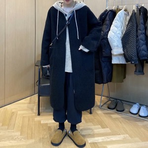 アウター ロングコート 無地 ビッグシルエット ルーズ シンプル カジュアル きれいめ万能 あったか 普段着 お出かけ 秋 冬 OU-006KU