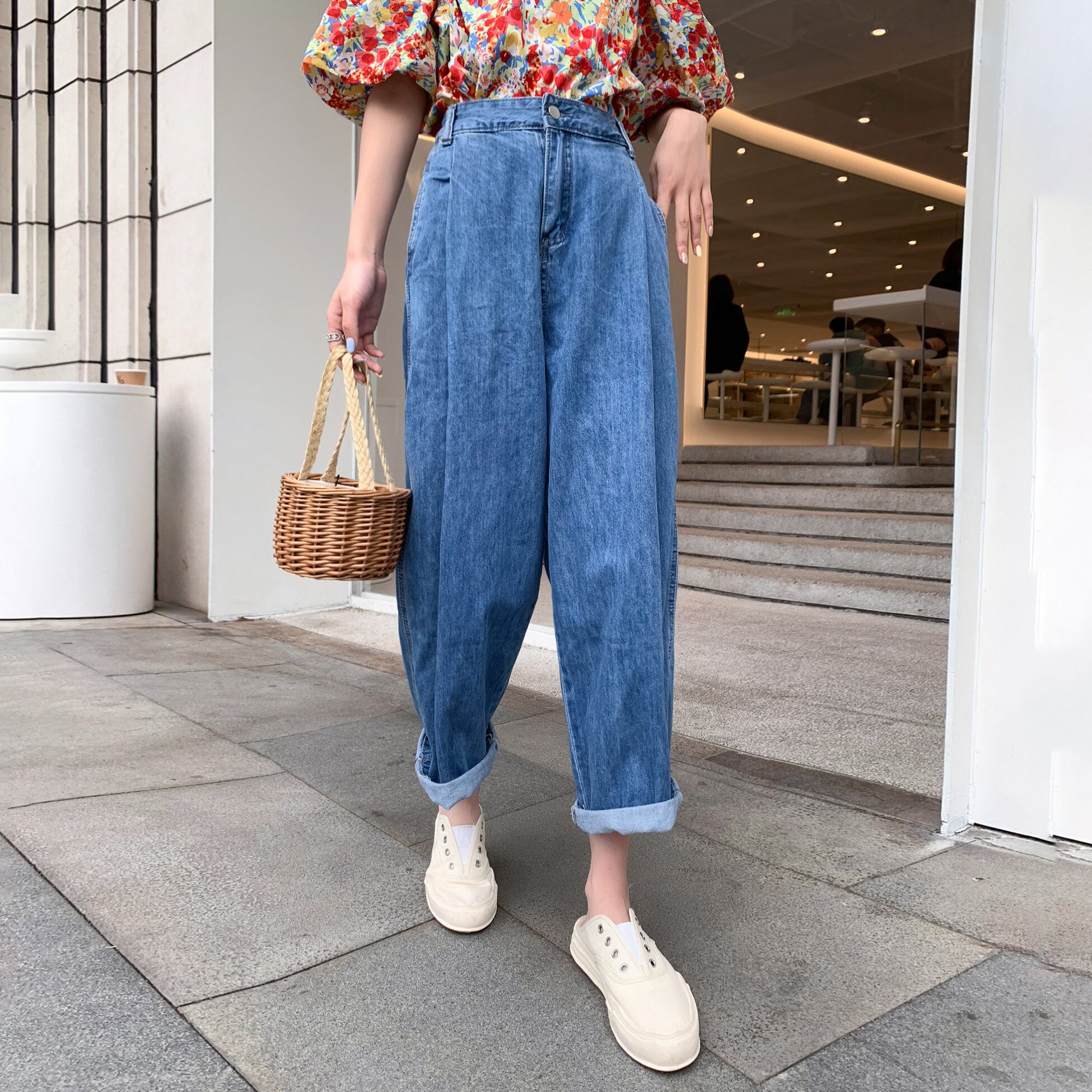 ハイウェストパンツ サマールーズレッド 夏物 6Du_Shop_Women67159915731