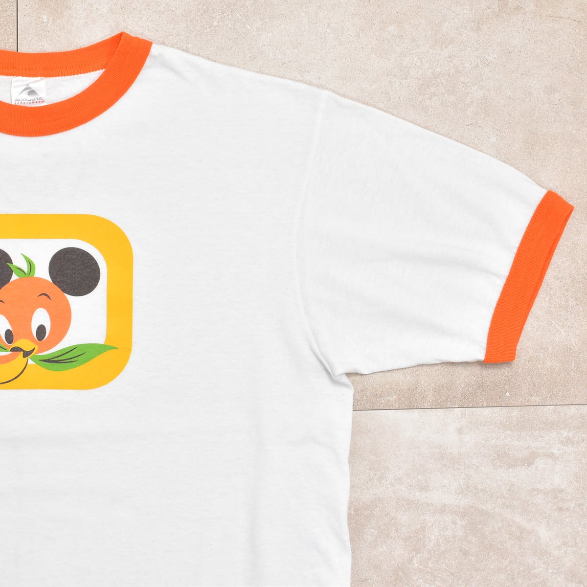 00s Disney world Orange bird ringer T-shirt | 古着屋 grin days