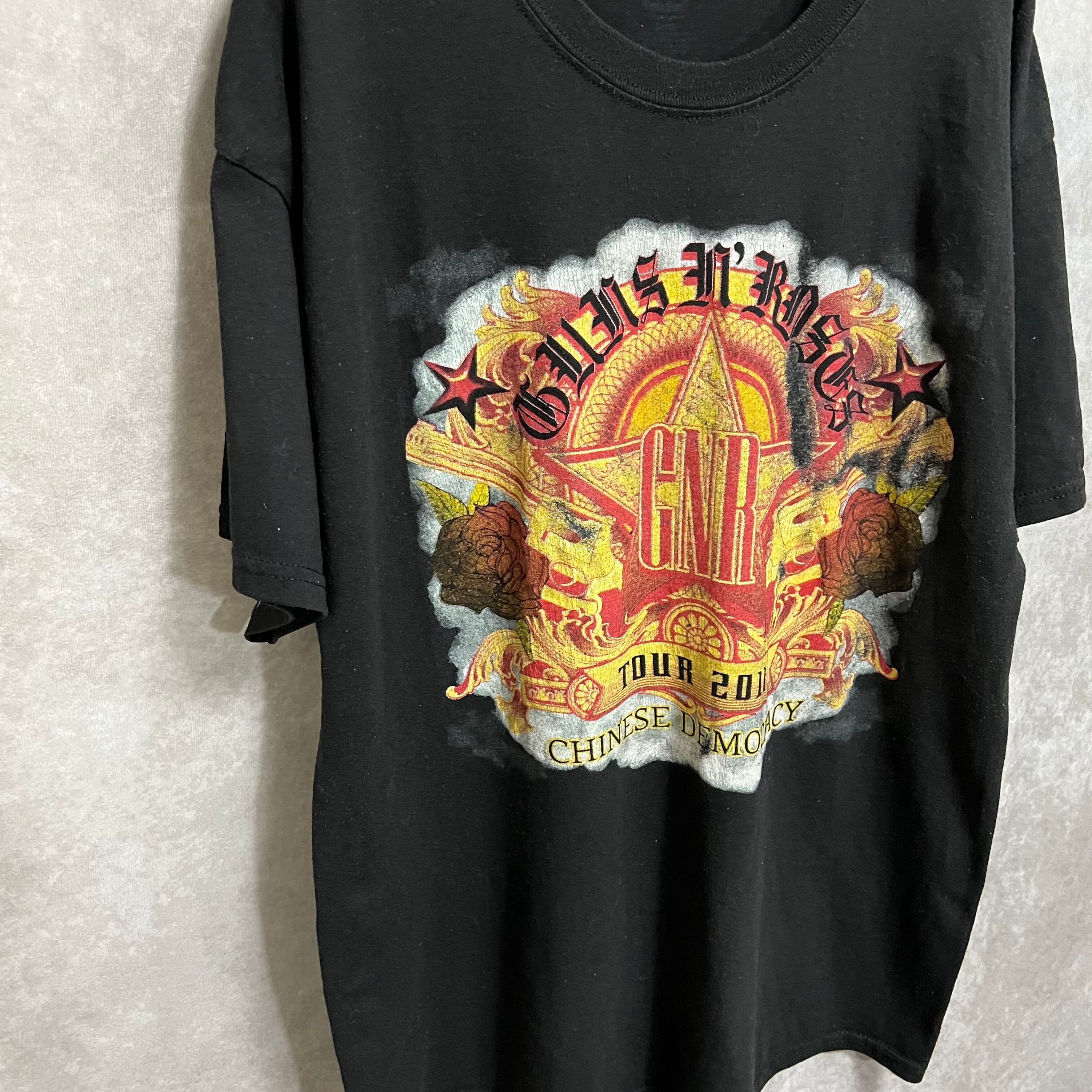Guns N' Roses Tシャツ Mサイズ チャイニーズ デモクラシーツアー Guns N' Roses Chinese Democracy Band T-shirt | 古着屋adm