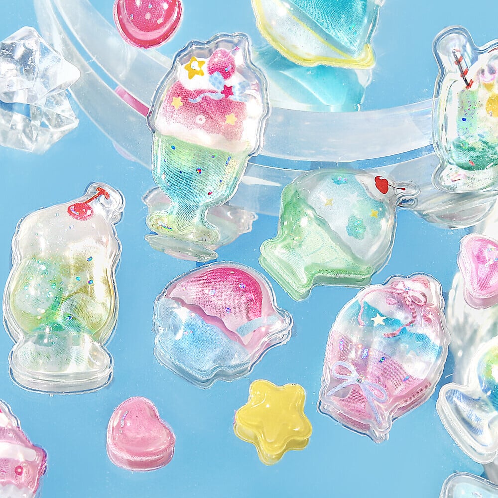 きゅるるんシール 夏 4点コンプリートセット | Fluffy Drop