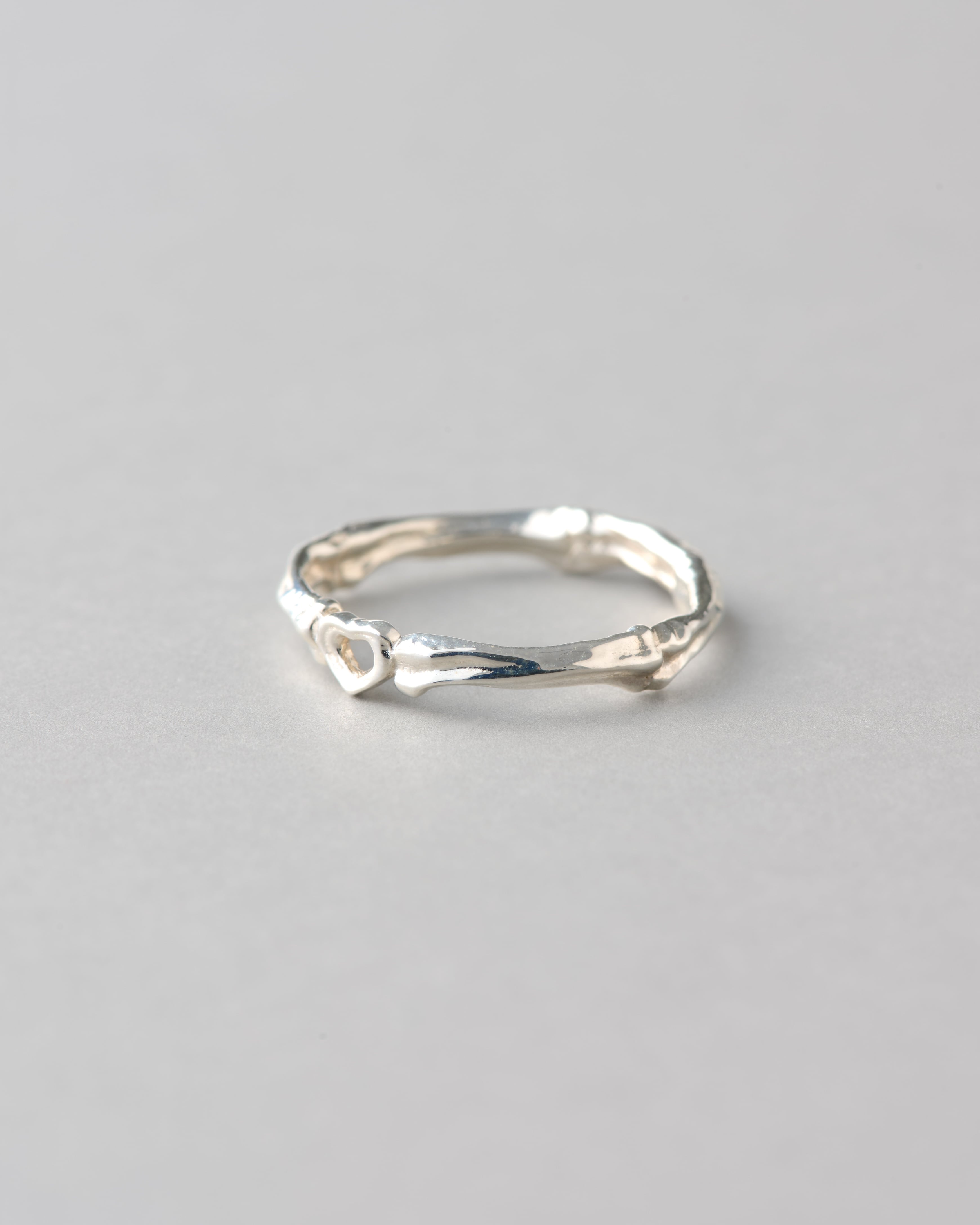 bone ring HEART SILVER925 #01010-sv 骨ハートリング/シルバー925 001