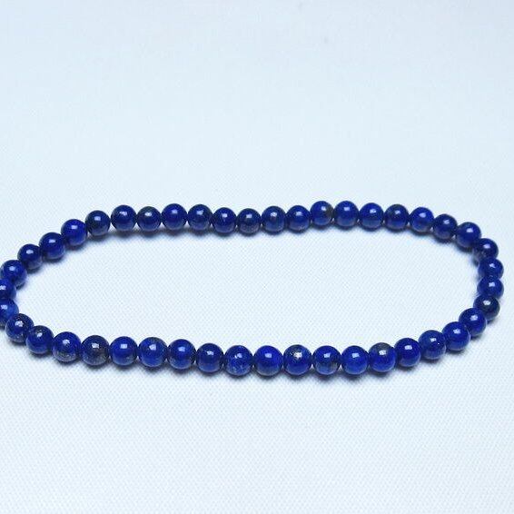 ラピスラズリ ブレスレット 4mm 一点物 メール便可 [M便 1/10] 111-48468