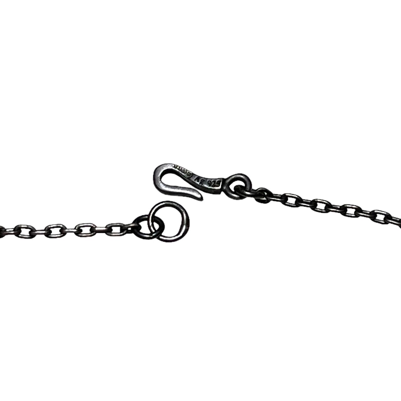 BOTTEGA VENETA silver engraved pendant necklace