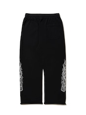 Fade Wash Sweat Pants(Thorn & Flames)