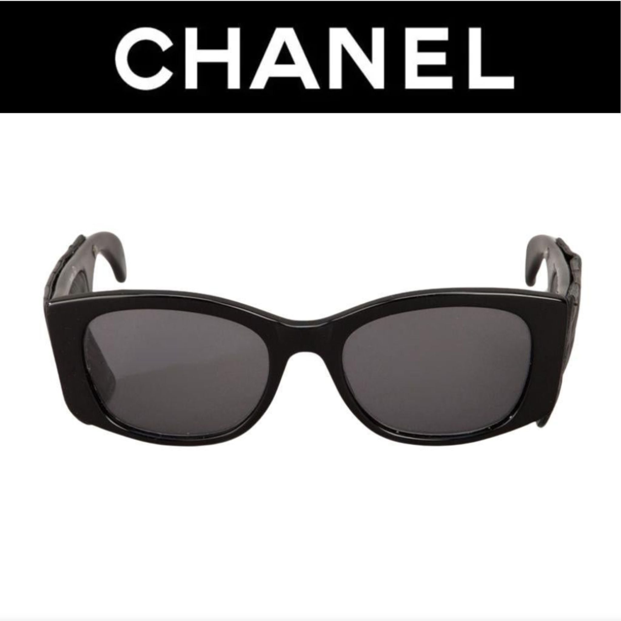 CHANEL シャネル サングラス マトラッセ キルティングレザー 1988