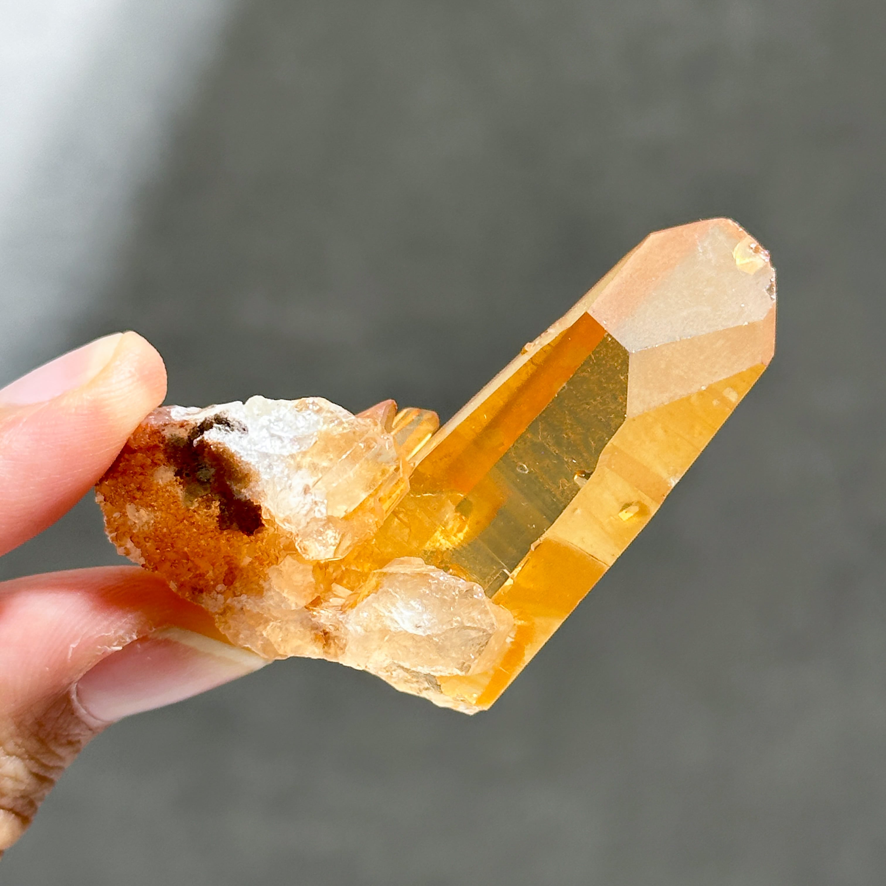 ミナスジェライス産タンジェリンクォーツ クラスター23◇ Tangerine