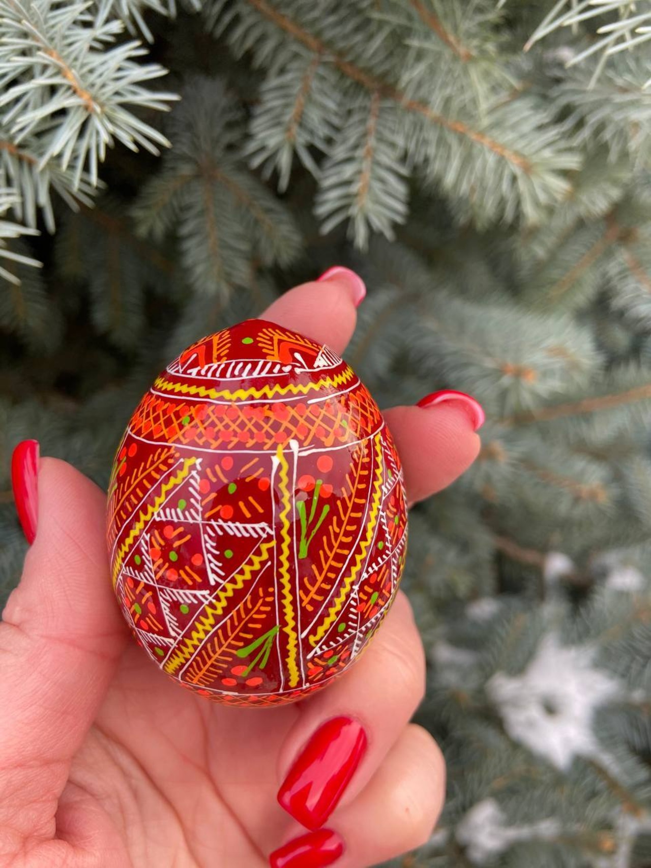 装飾用プィサンカ（イースターエッグ）with stand　コロミヤ博物館モデル - 5