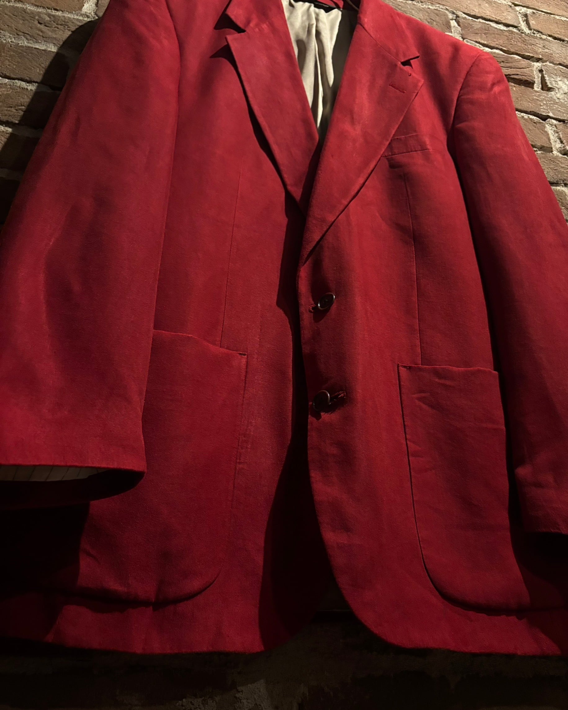 Caka act3】70's “Christian Dior” Vivid Red Vintage Tailored Jacket