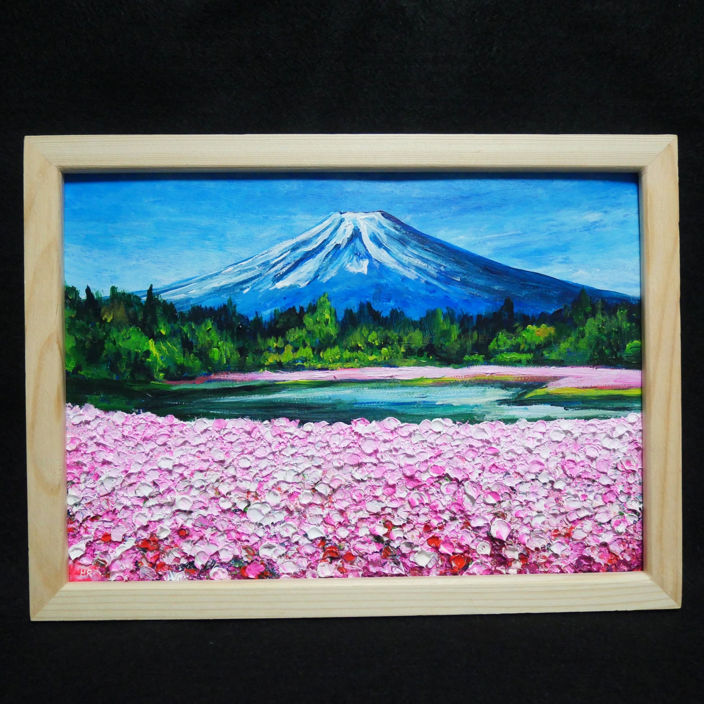 油絵 油彩 油彩画 絵 絵画【芝桜富士】 | HIROSHI1990 油絵 油彩 油彩画 絵 絵画【芝桜富士】 | HIROSHI1990